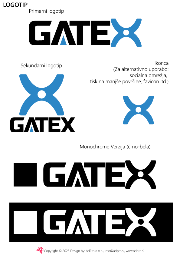 Gatex_final_export Gatex logo design variations